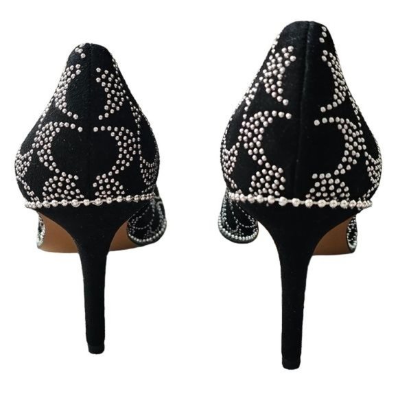Coach Waverly black and sliver pump - like new condition - Picture 6 of 10